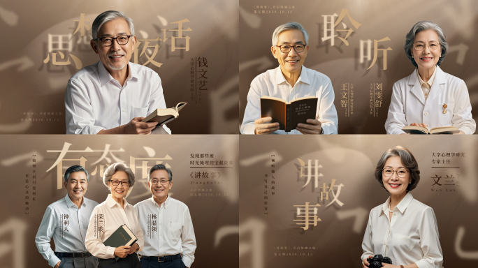 四款高端访谈栏目人物传记片头