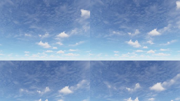 天空晴天蓝天白云2