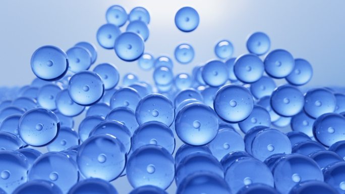 蓝色精华细胞分子