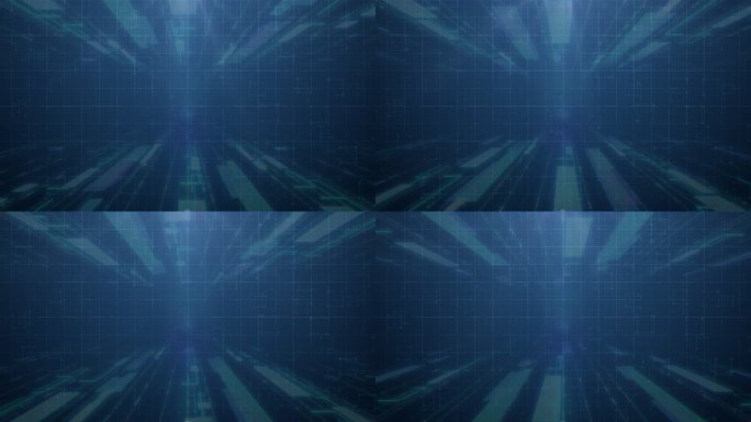 宽屏科技穿梭数据空间科技背景视频素材