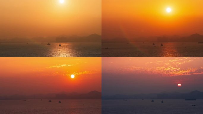 厦门日落延时摄影