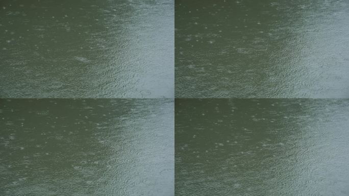 雨点 水面 河面