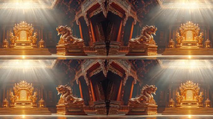 皇帝宝座情景舞台背景