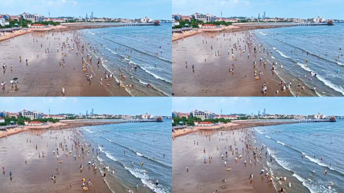 青岛栈桥海水浴场