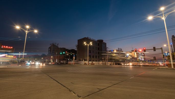 东山岛西铜公路十字路口日转夜