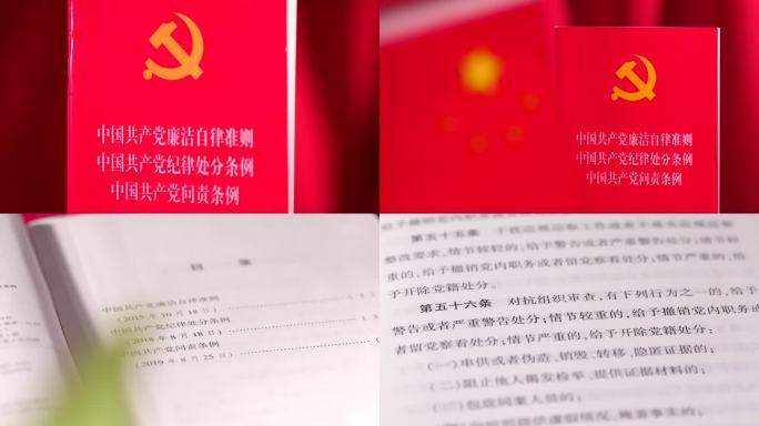 中共廉洁自律准则党员纪律处分条例问责条例