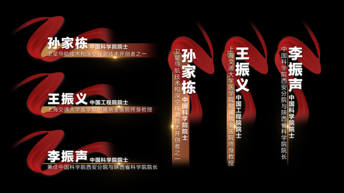 红绸党政人名条