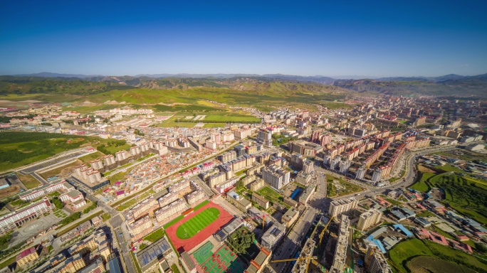 甘肃甘南合作市悟3 8k航拍