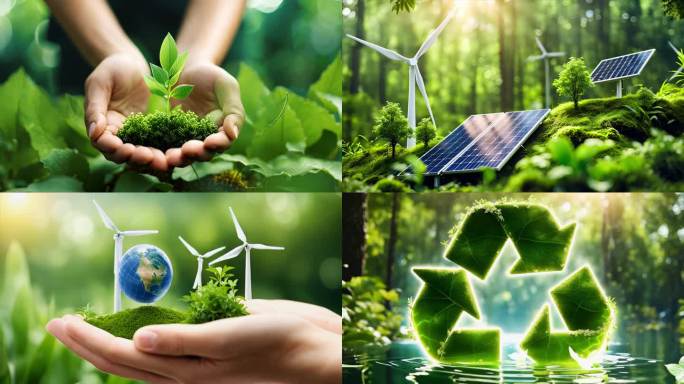 碳中和新能源绿色环保生态城市