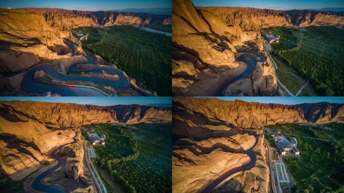 甘肃白银景泰黄河石林悟3 8k航拍