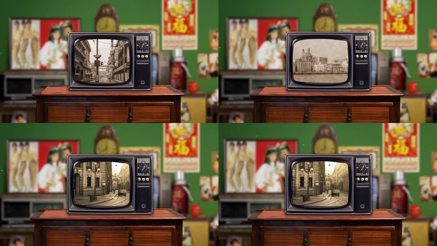 4k年代场景老电视-AE工程