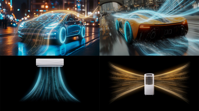 空调吹风 空气净化 科技风 暖流 数据