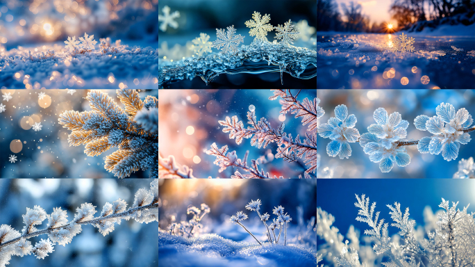 雪花 雾凇 冰霜