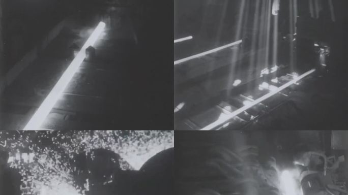 60年代 钢铁厂 钢管生产