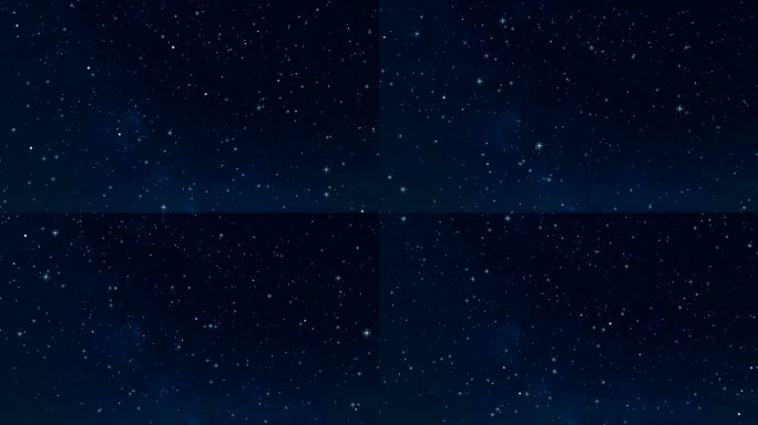 夜空星光闪烁无缝循环播放