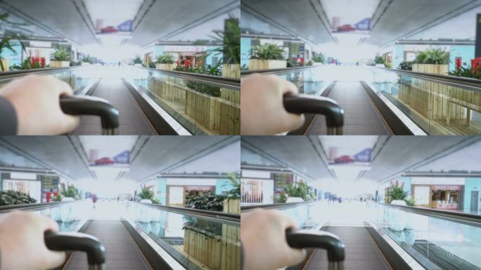 机场自动扶梯场景