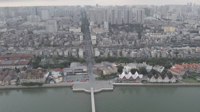 广西北海市城市风貌航拍4K视频