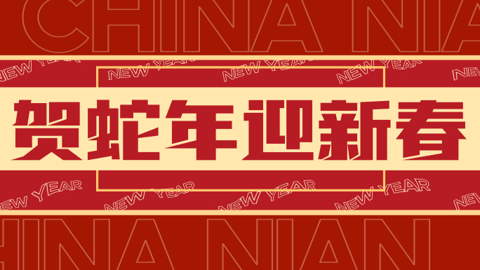 2025 蛇年创意新年快闪AE模板02