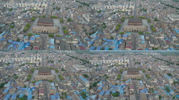 凤阳明中都鼓楼航拍甩尾