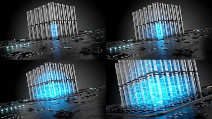 科技电池充电充能汽车锂电池芯片电路板