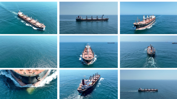 【4K】船 散货船 粮食煤炭矿砂运输船