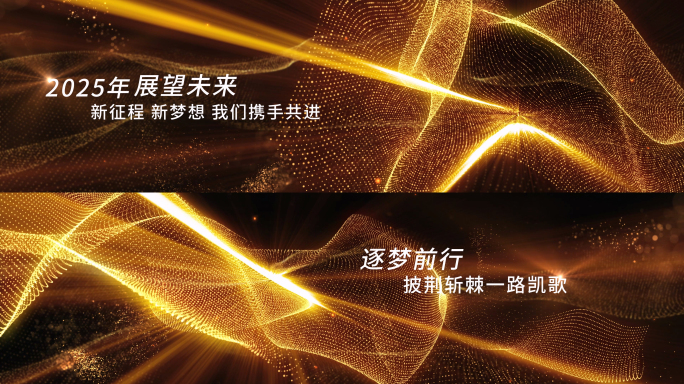 2025蛇年年会颁奖典礼文字片头宽屏