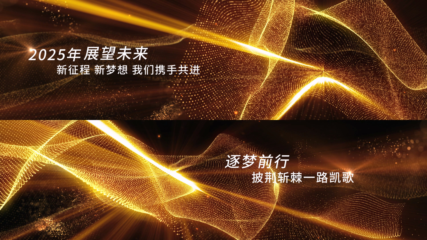 2025蛇年年会颁奖典礼文字片头宽屏