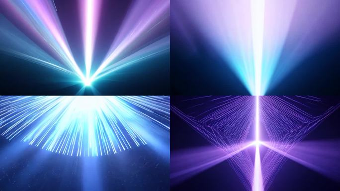 渐变光线阵列从中心向外扩散