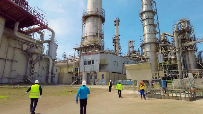 烟筒  工业 重工业生产   航拍