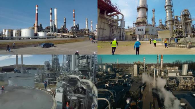 烟筒  工业 重工业生产   航拍