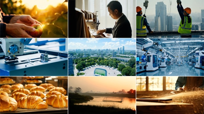 劳作场景片头宣传片