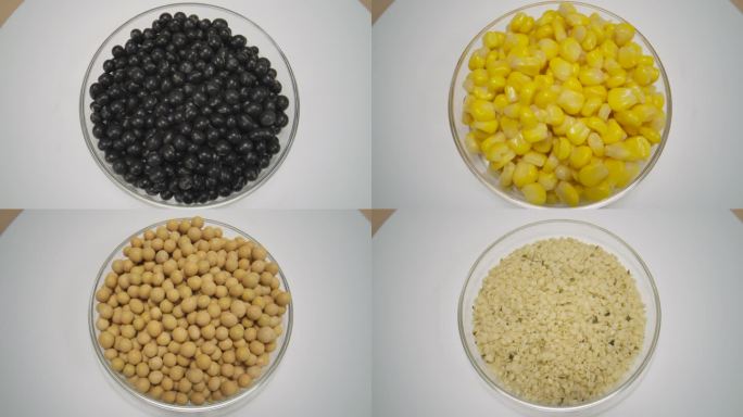 豆子旋转视频 大豆谷物7种谷物