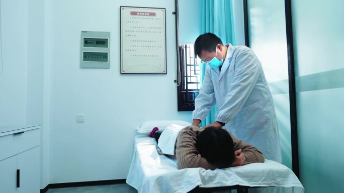 4K中医针灸艾灸把脉
