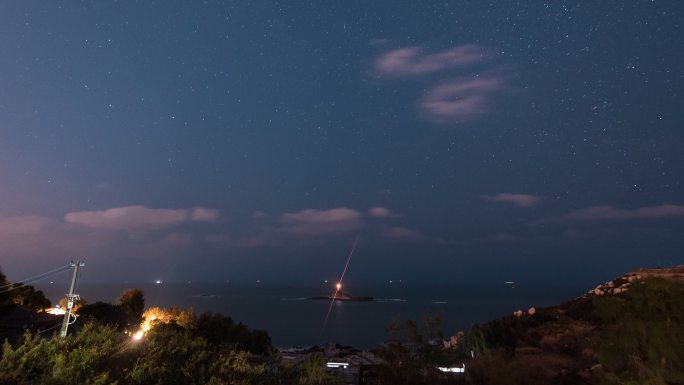 海岛星空延时
