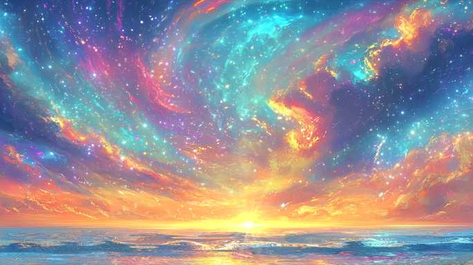 【6K】梦幻天空 绚丽漫画星空 08