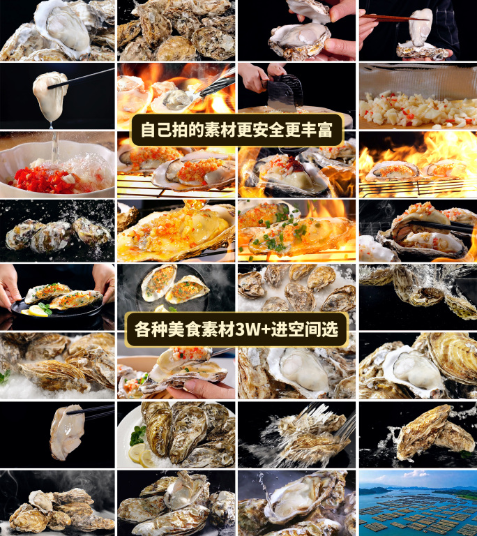 生蚝 牡蛎 蒜蓉生蚝 乳山生蚝 烤生蚝