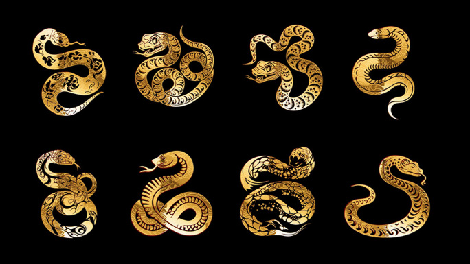 多款金色流光蛇合集5
