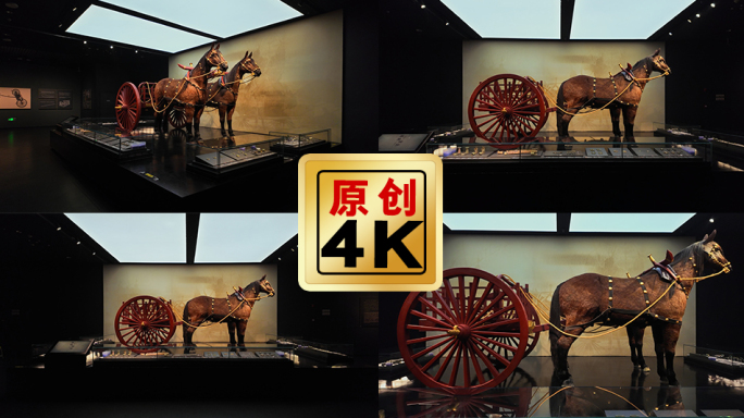 古代马车 安阳殷墟文字博物馆车马