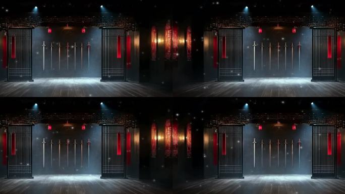 习武比武练武功夫武术背景 循环