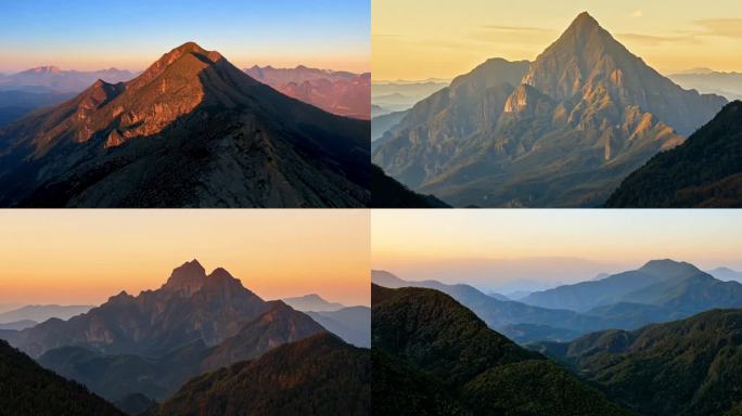 吕梁山  吕梁山日落 山西省 山西