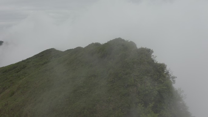 航拍湖南湘西龙山八面山log素材