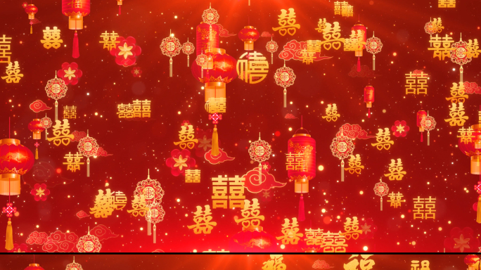 两款新年舞台节日庆祝红色喜庆背景
