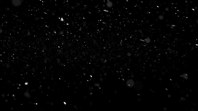 8K下雪素材循环带通道