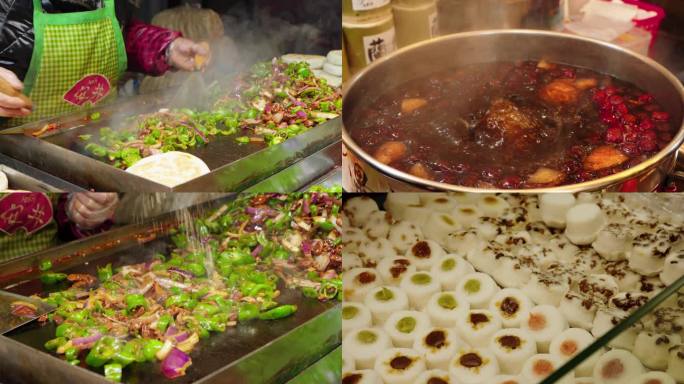 夜市烧烤小吃美食街夜生活小吃