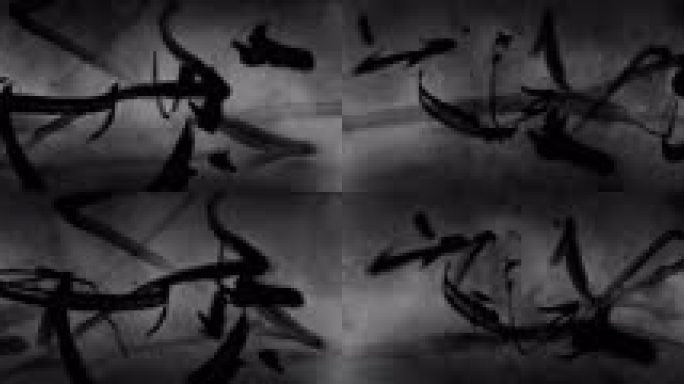 12K超高清书法水墨笔画动态动画
