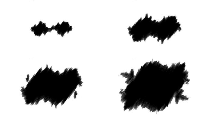 污垢墨水溅洒在屏幕上，呈现出抽象效果，带有胶卷颗粒感。