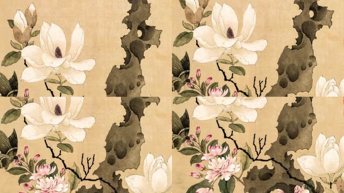 明代陈洪绶绘画作品杂画八开