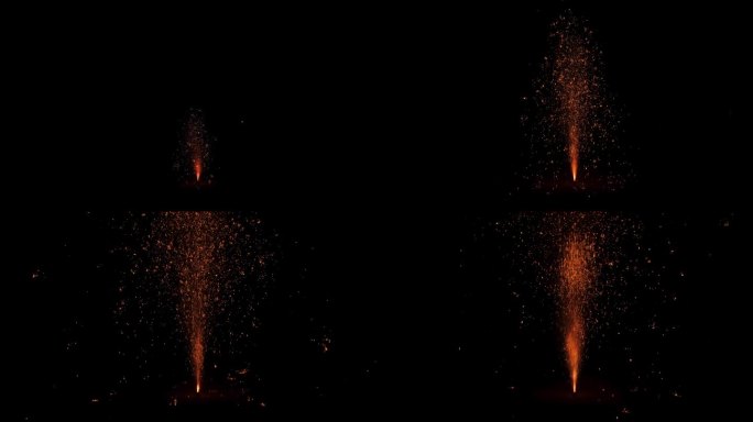 夜晚金色烟花新年庆祝背景