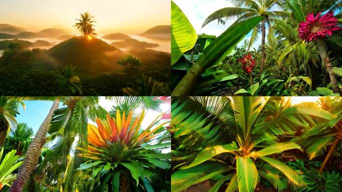 热带岛屿上的大型植物