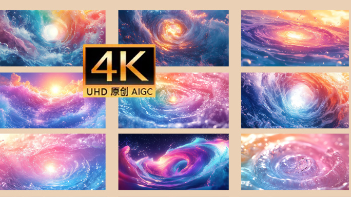 水彩颜色 水 五彩斑斓彩色 五颜六色旋涡